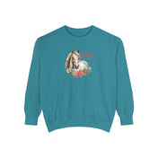 Urban SoulShine & co Sweatshirt A Horse Lover's Christmas Garment-Dyed Sweatshirt