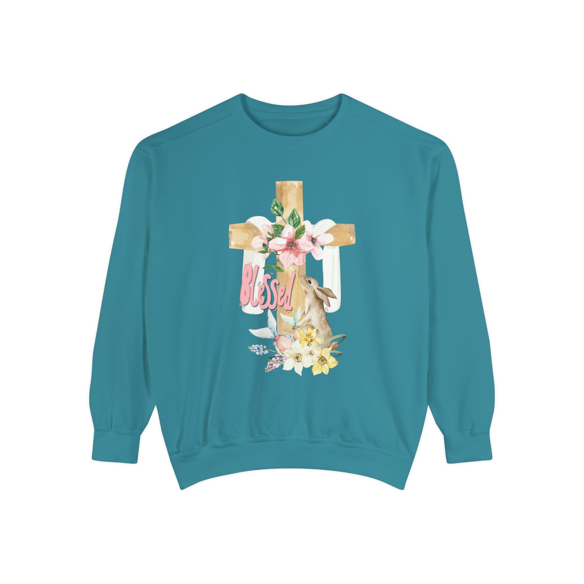 Urban SoulShine & co Sweatshirt Blessed Easter Crewneck Sweatshirt