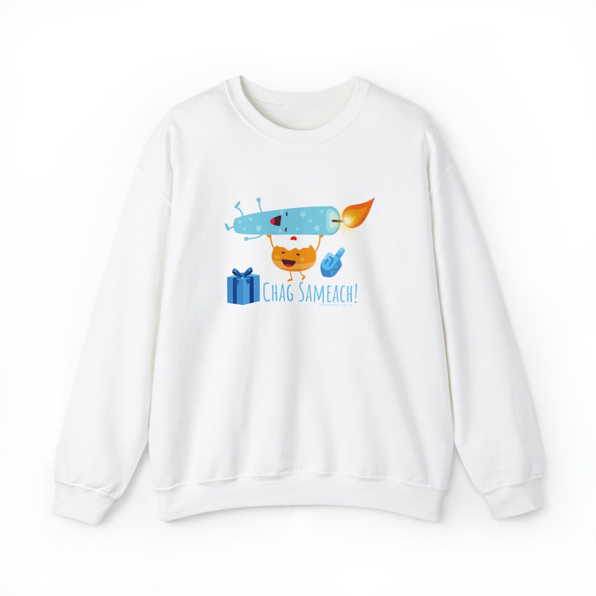 Urban SoulShine & co Sweatshirt CHAG SAMEACH! Hanukkah Crewneck Sweatshirt (Unisex)