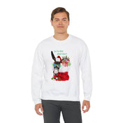 Urban SoulShine & co Sweatshirt Do You Hear What I Hear Donkey Claus Christmas Sweatshirt (Unisex)