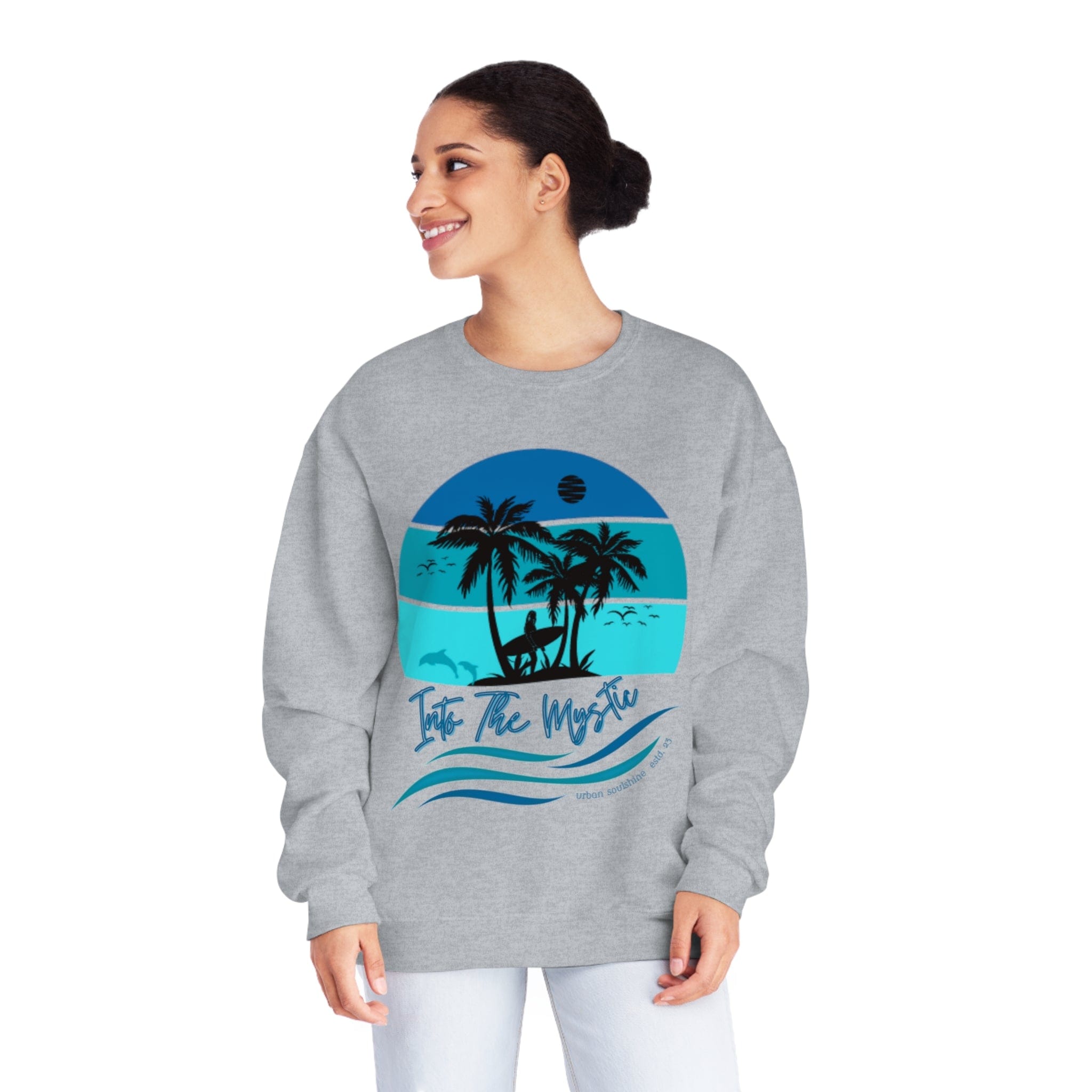 Urban SoulShine & co Sweatshirt Into the Mystic Surfer Girl Crewneck Sweatshirt