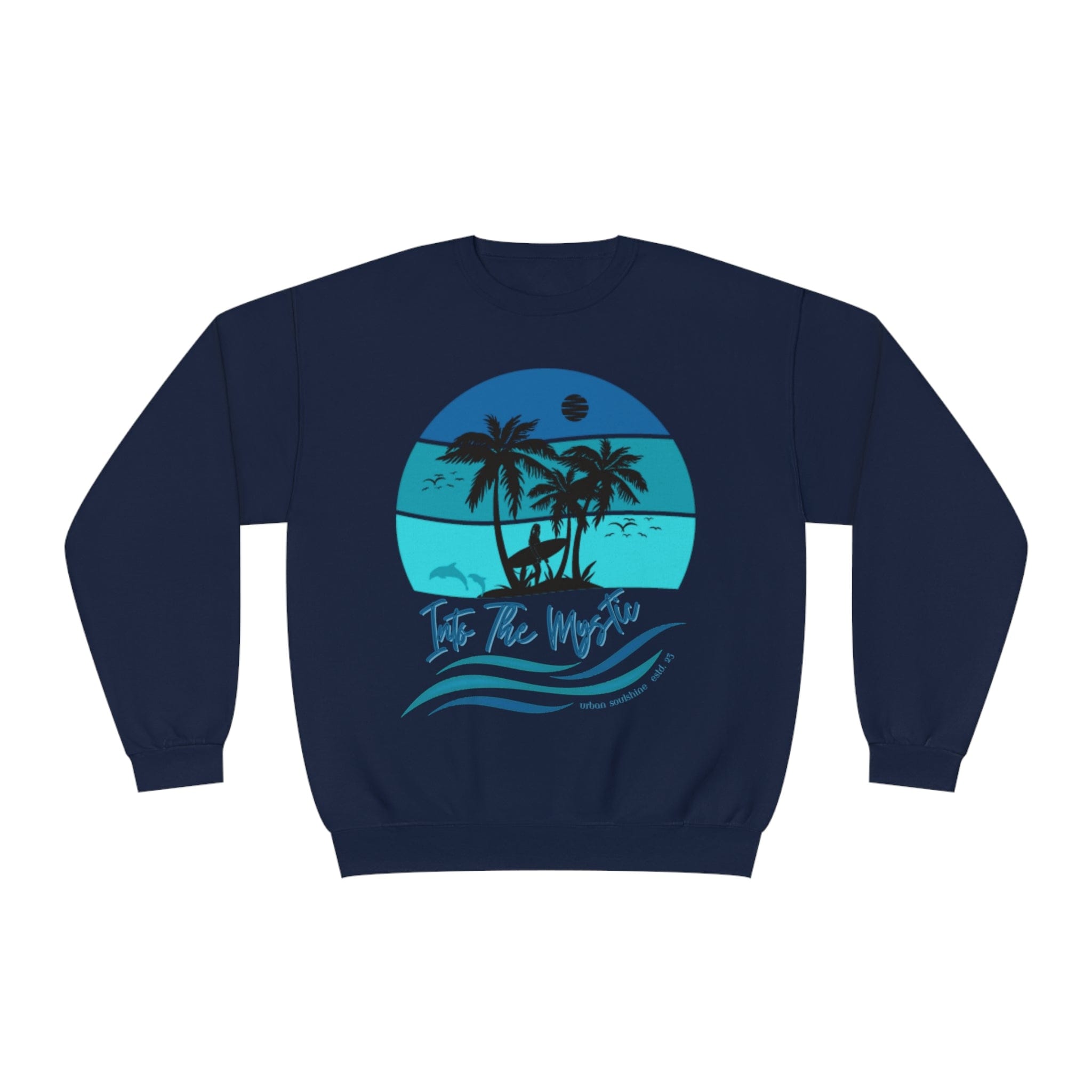 Urban SoulShine & co Sweatshirt Navy / S Into the Mystic Surfer Girl Crewneck Sweatshirt