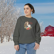 Urban SoulShine & co Sweatshirt Pepper / S A Horse Lover's Christmas Garment-Dyed Sweatshirt