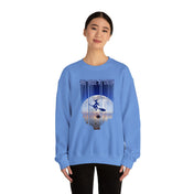 Urban SoulShine & co Sweatshirt S / Carolina Blue We Ride At Dusk Moonlight Witch Flight Halloween Crewneck Sweatshirt