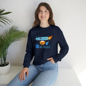 Urban SoulShine & co Sweatshirt S / Navy CHAG SAMEACH! Hanukkah Crewneck Sweatshirt (Unisex)