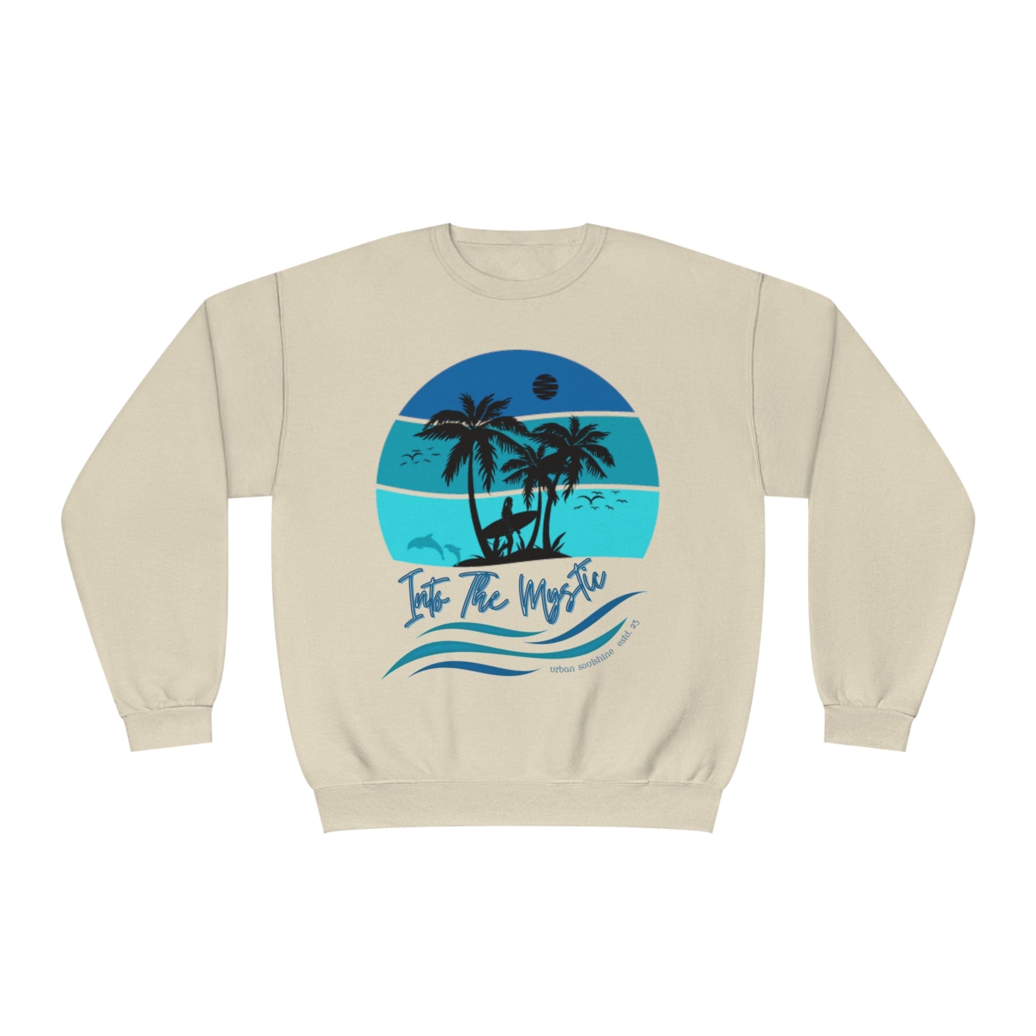 Urban SoulShine & co Sweatshirt Sandstone / S Into the Mystic Surfer Girl Crewneck Sweatshirt