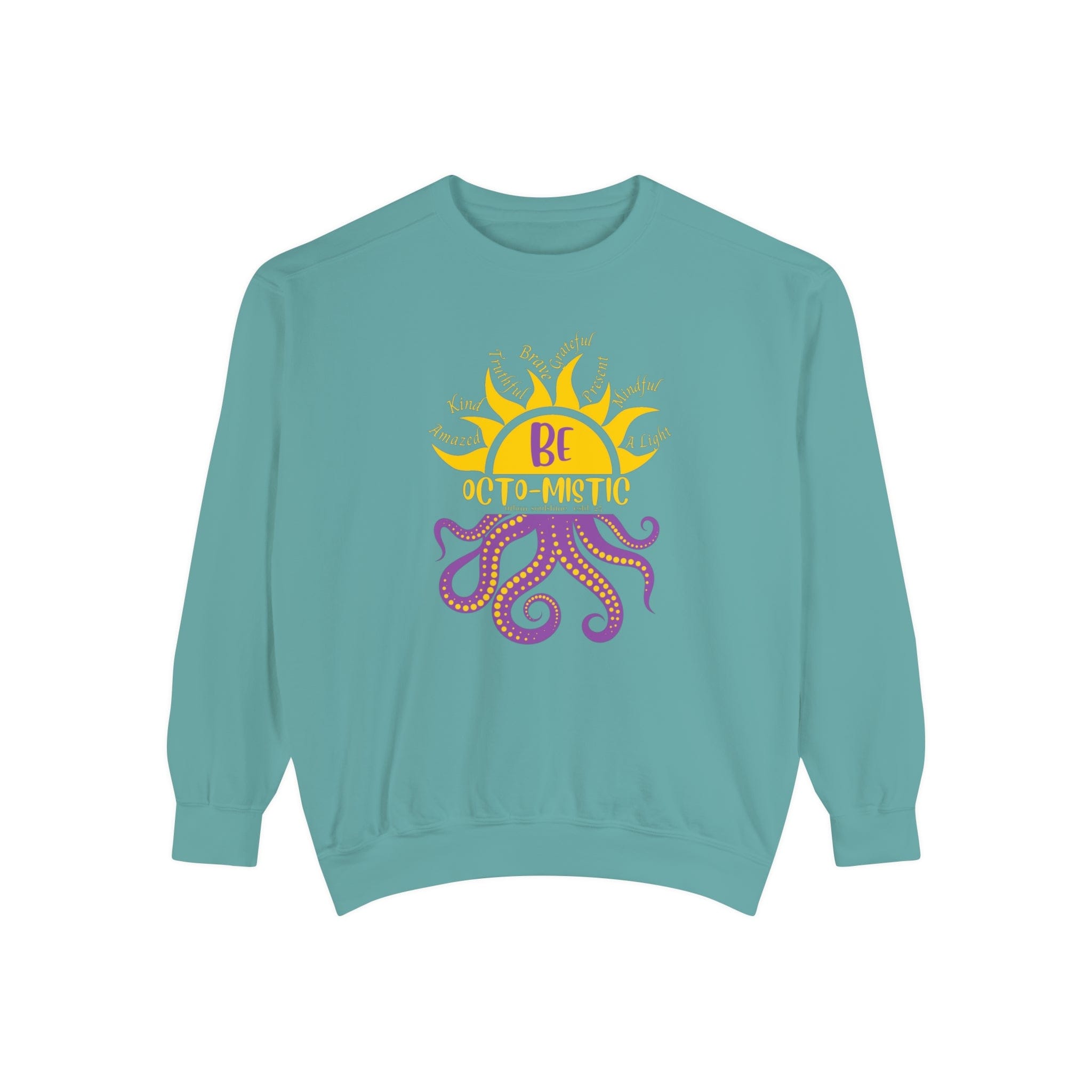 Urban SoulShine & co Sweatshirt Seafoam / S Rays To Be Octo-Mistic Inspirational Octopus Sweatshirt