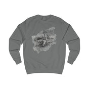 Urban SoulShine & co Sweatshirt Steel Grey / S With His Stripes Easter Crewneck Sweatshirt (Unisex)