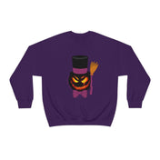 Urban SoulShine & co Sweatshirt Top Hat Jack Halloween Crewneck Sweatshirt (unisex)