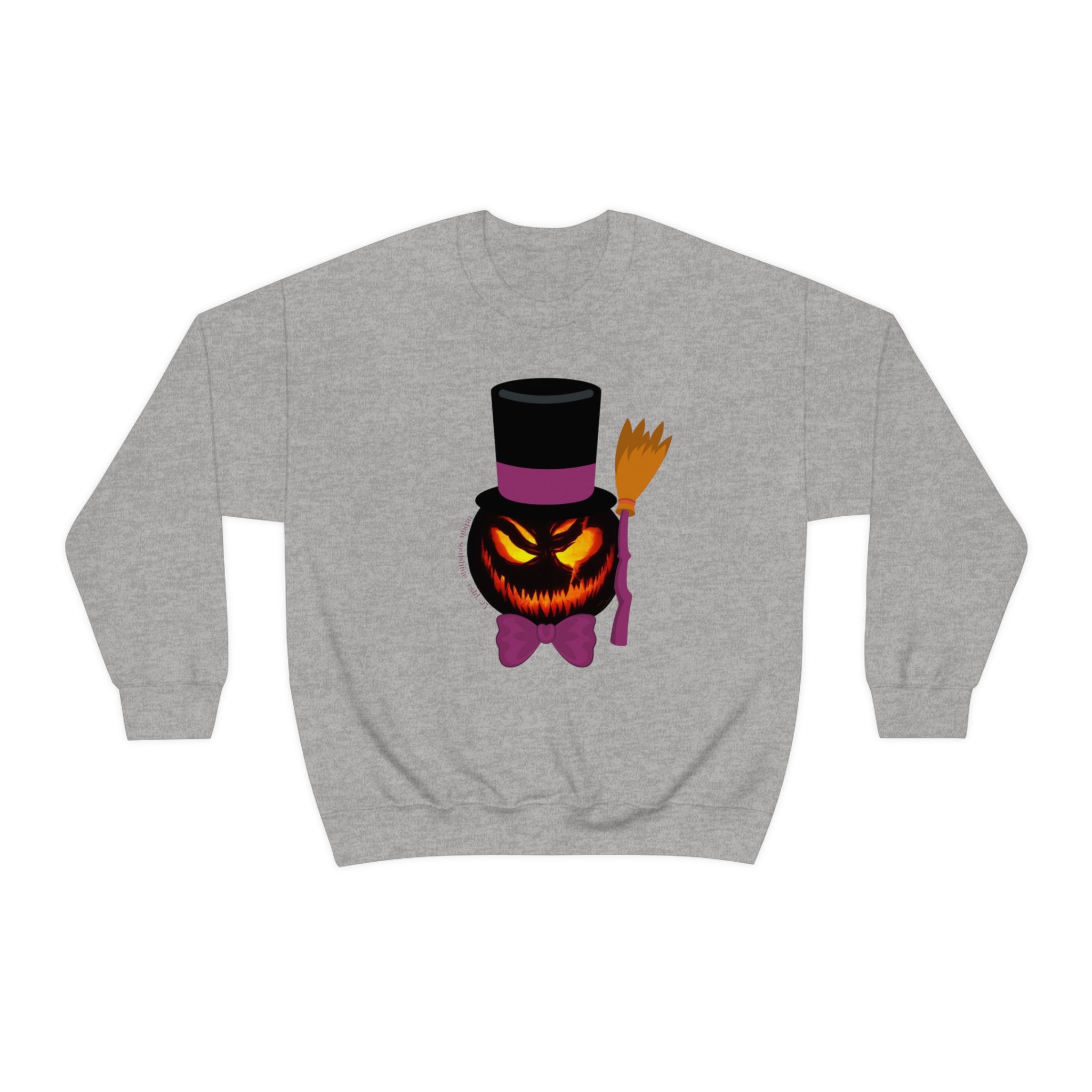 Urban SoulShine & co Sweatshirt Top Hat Jack Halloween Crewneck Sweatshirt (unisex)