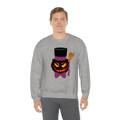 Urban SoulShine & co Sweatshirt Top Hat Jack Halloween Crewneck Sweatshirt (unisex)