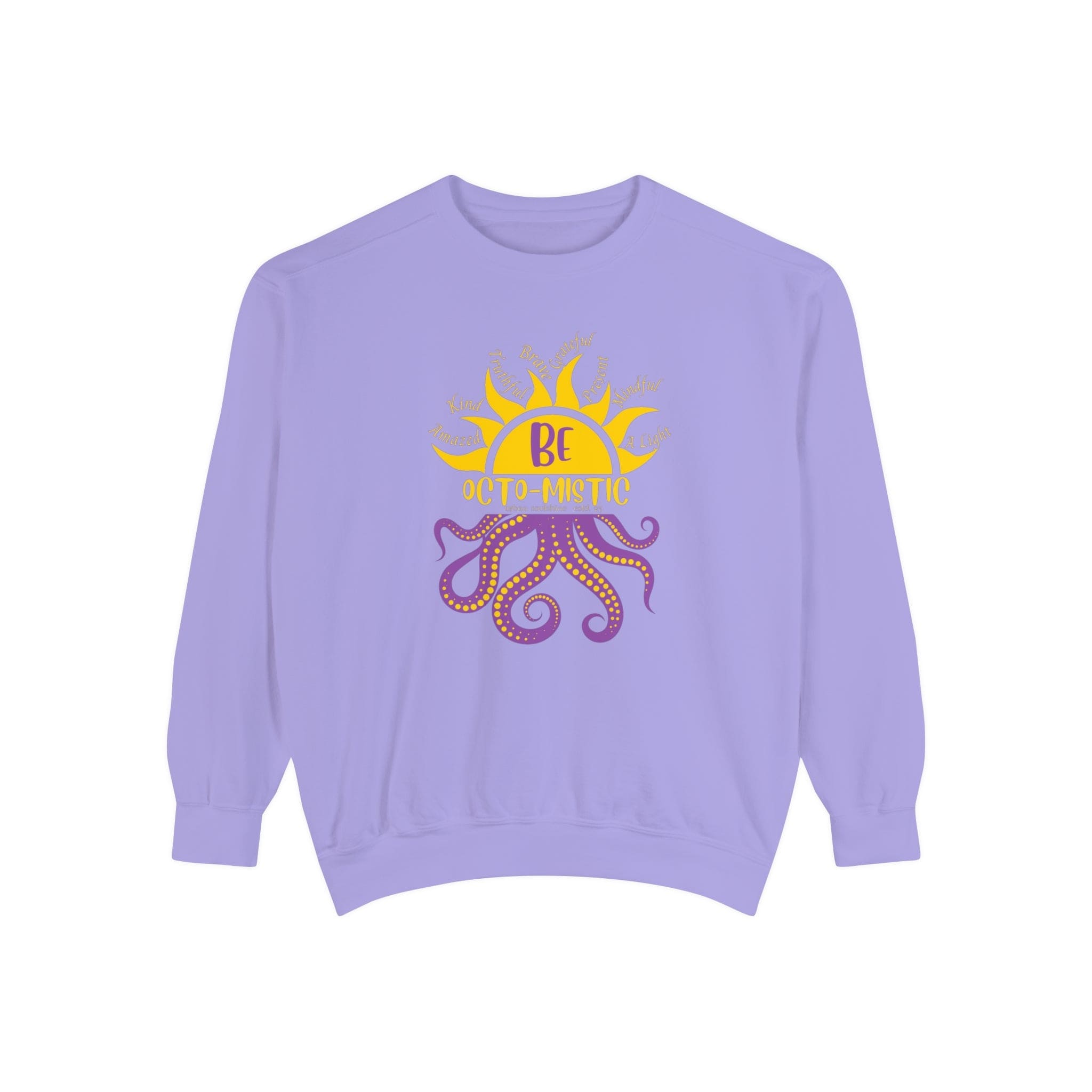 Urban SoulShine & co Sweatshirt Violet / S Rays To Be Octo-Mistic Inspirational Octopus Sweatshirt