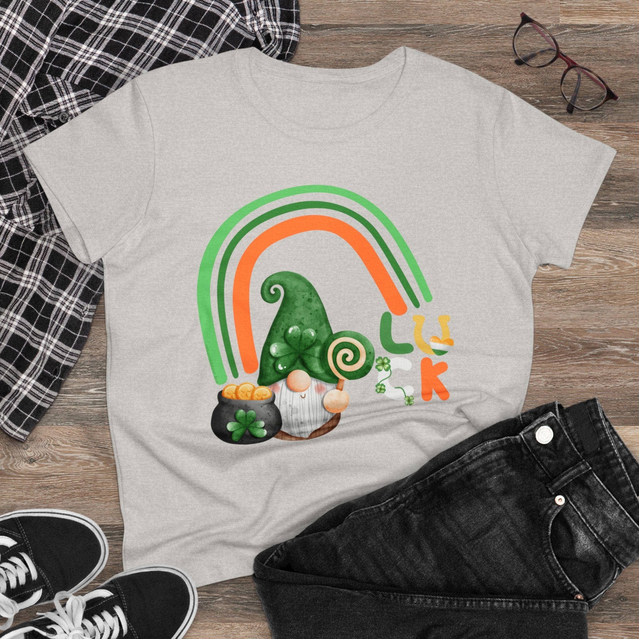  M Lucky Gnome St. Patrick's Day Women's Tee