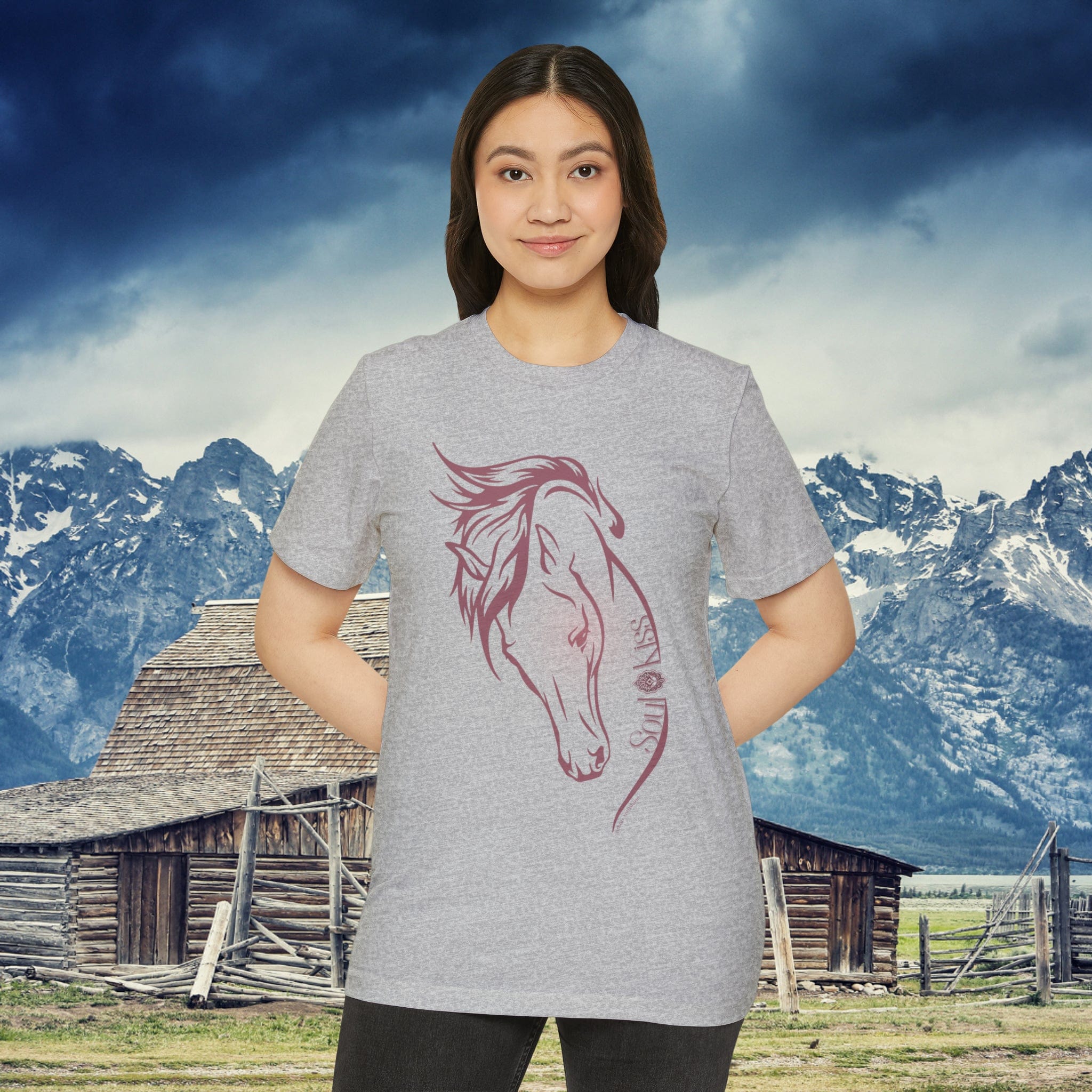  XS Soul Kiss Rose Horse Recycled Organic Tee