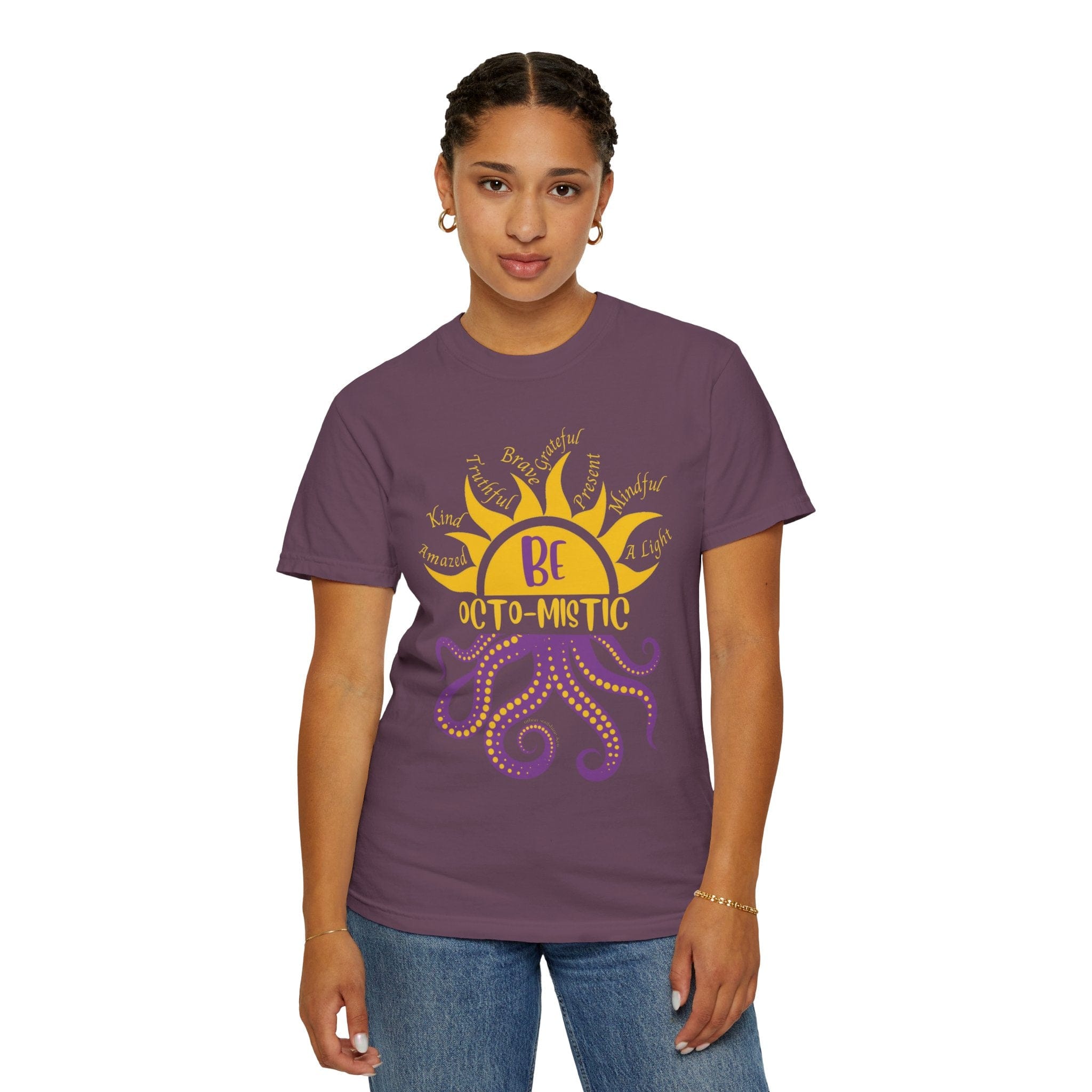 Urban SoulShine & co T-Shirt Berry / S Rays To Be Octo-Mistic Tee (Unisex)