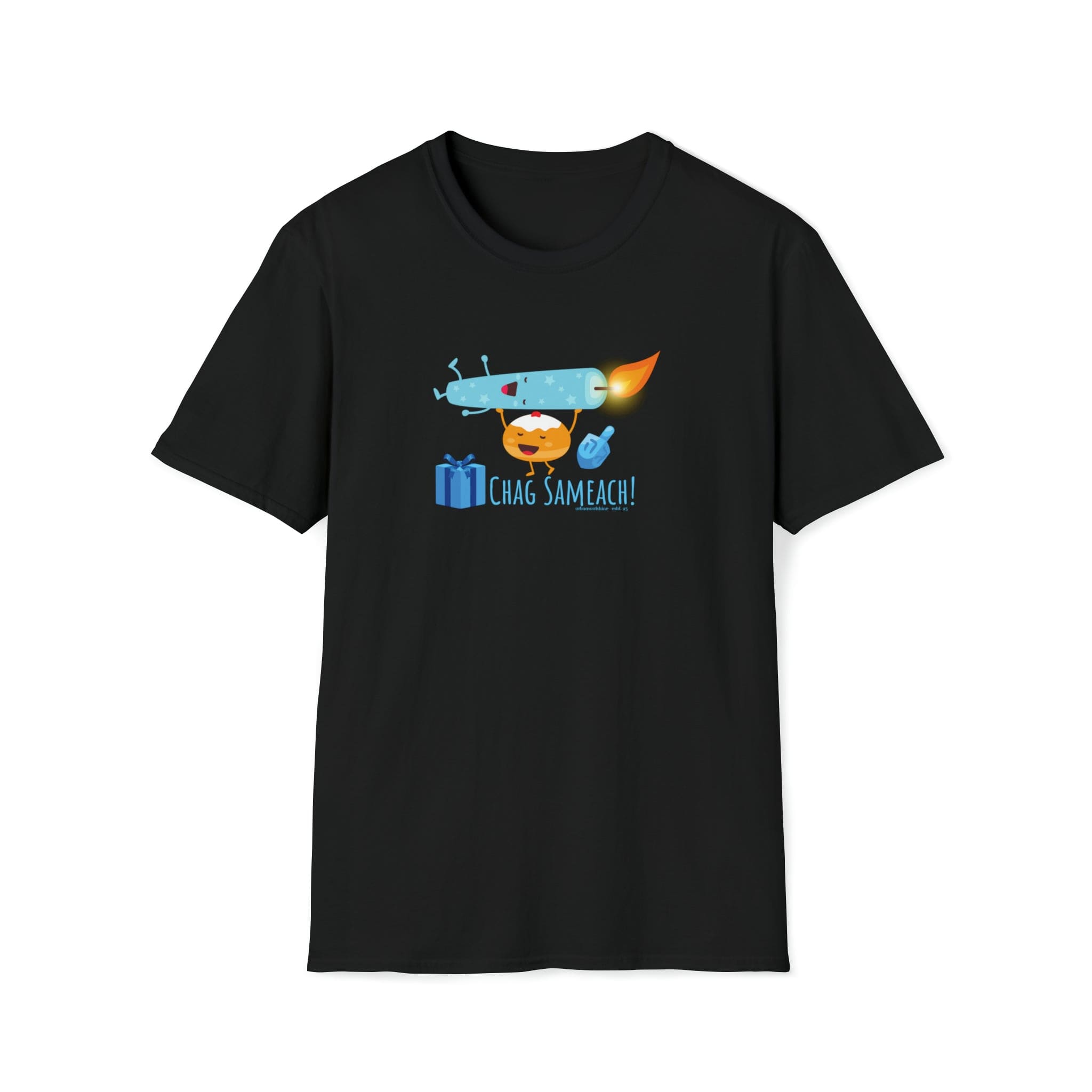  S CHAG SAMEACH! Hanukkah Soft Style Tee (Unisex)