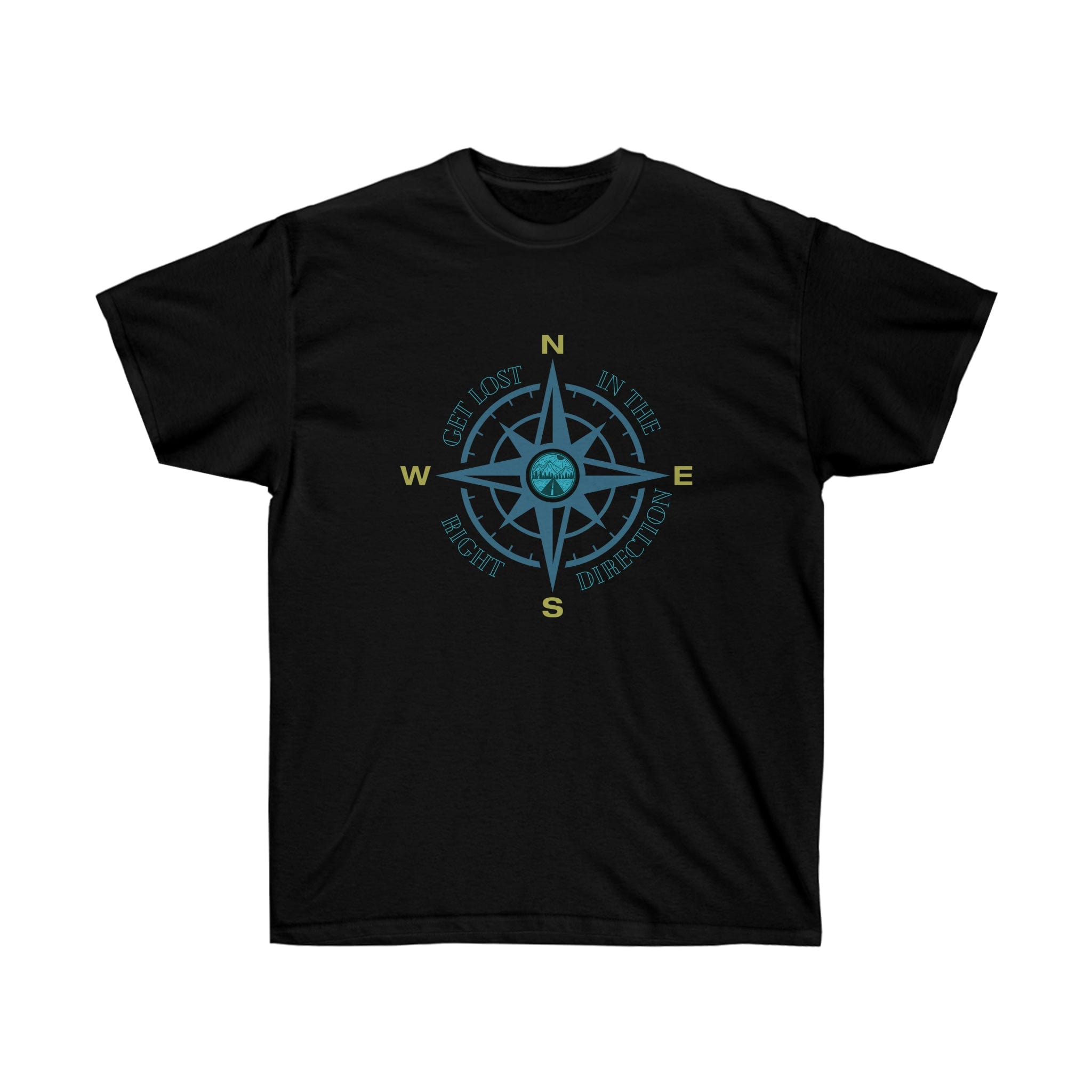 Urban SoulShine & co T-Shirt Black / S Get Lost Compass Tee (unisex)