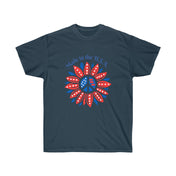 Urban SoulShine & co T-Shirt Blue Dusk / S Flower Power USA Tee (adult)