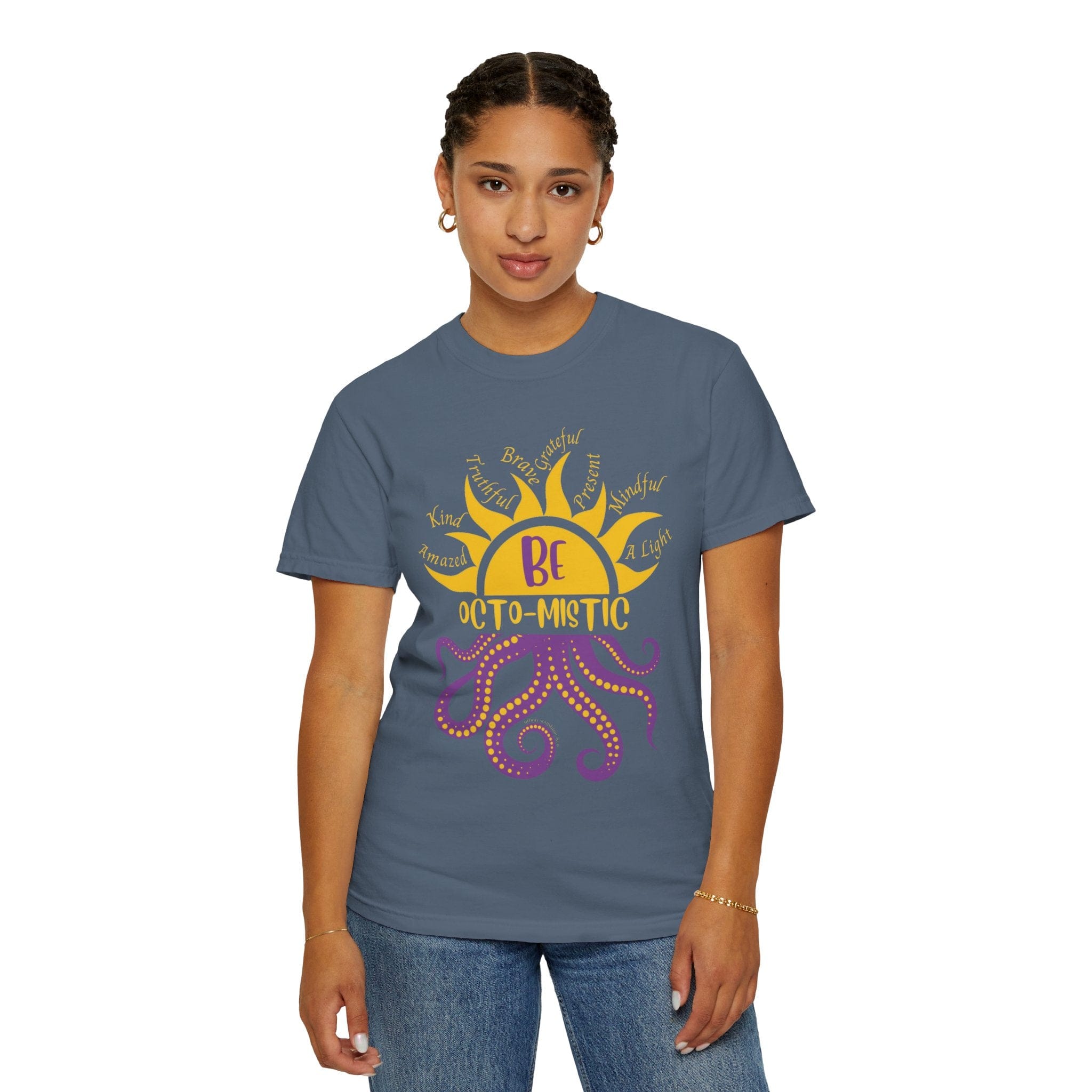 Urban SoulShine & co T-Shirt Blue Jean / S Rays To Be Octo-Mistic Tee (Unisex)