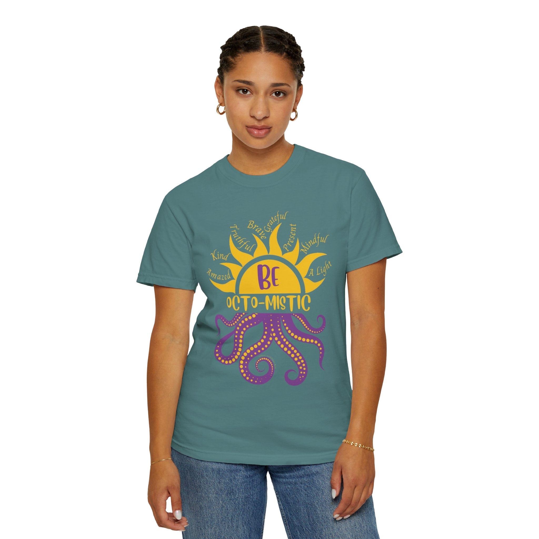 Urban SoulShine & co T-Shirt Blue Spruce / S Rays To Be Octo-Mistic Tee (Unisex)