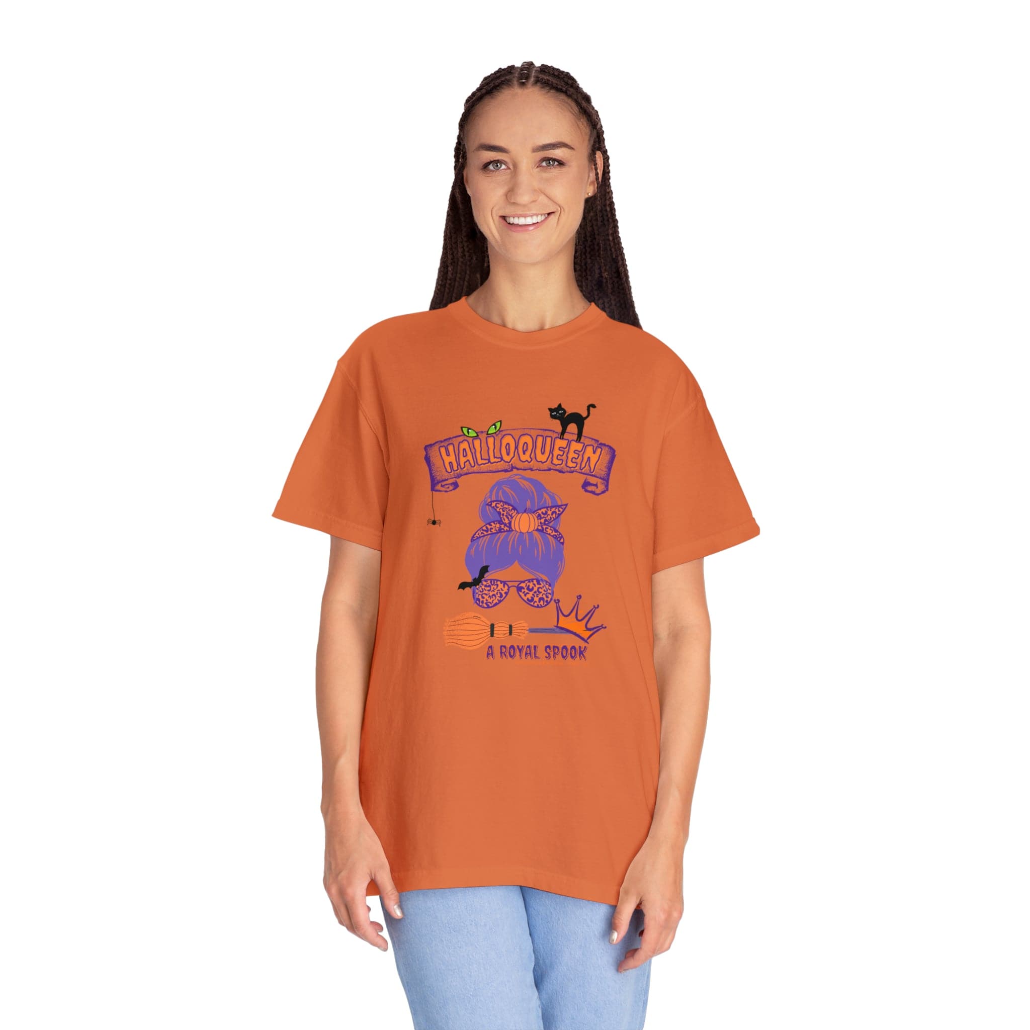 Urban SoulShine & co T-Shirt Burnt Orange / S HalloQueen: A Royal Spook Halloween Tee