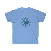 Urban SoulShine & co T-Shirt Carolina Blue / S Get Lost Compass Tee (unisex)