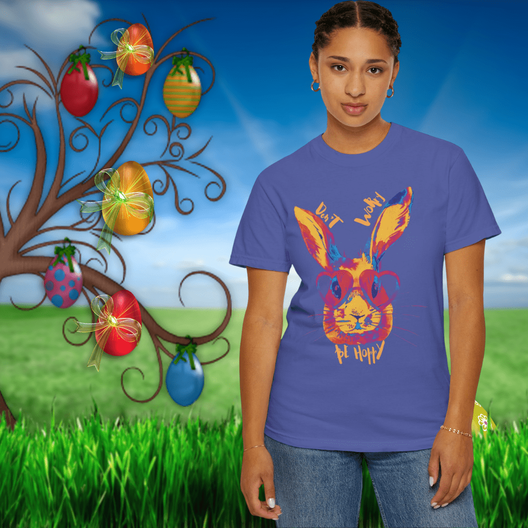 Don't Worry Be Hoppy Comfort Colors Tee (Unisex)