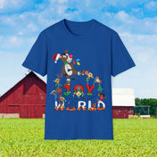 Urban SoulShine & co T-Shirt Donkey Claus Spreads Joy To The World Soft Tee (Unisex)