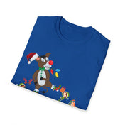 Urban SoulShine & co T-Shirt Donkey Claus Spreads Joy To The World Soft Tee (Unisex)