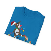 Urban SoulShine & co T-Shirt Donkey Claus Spreads Joy To The World Soft Tee (Unisex)