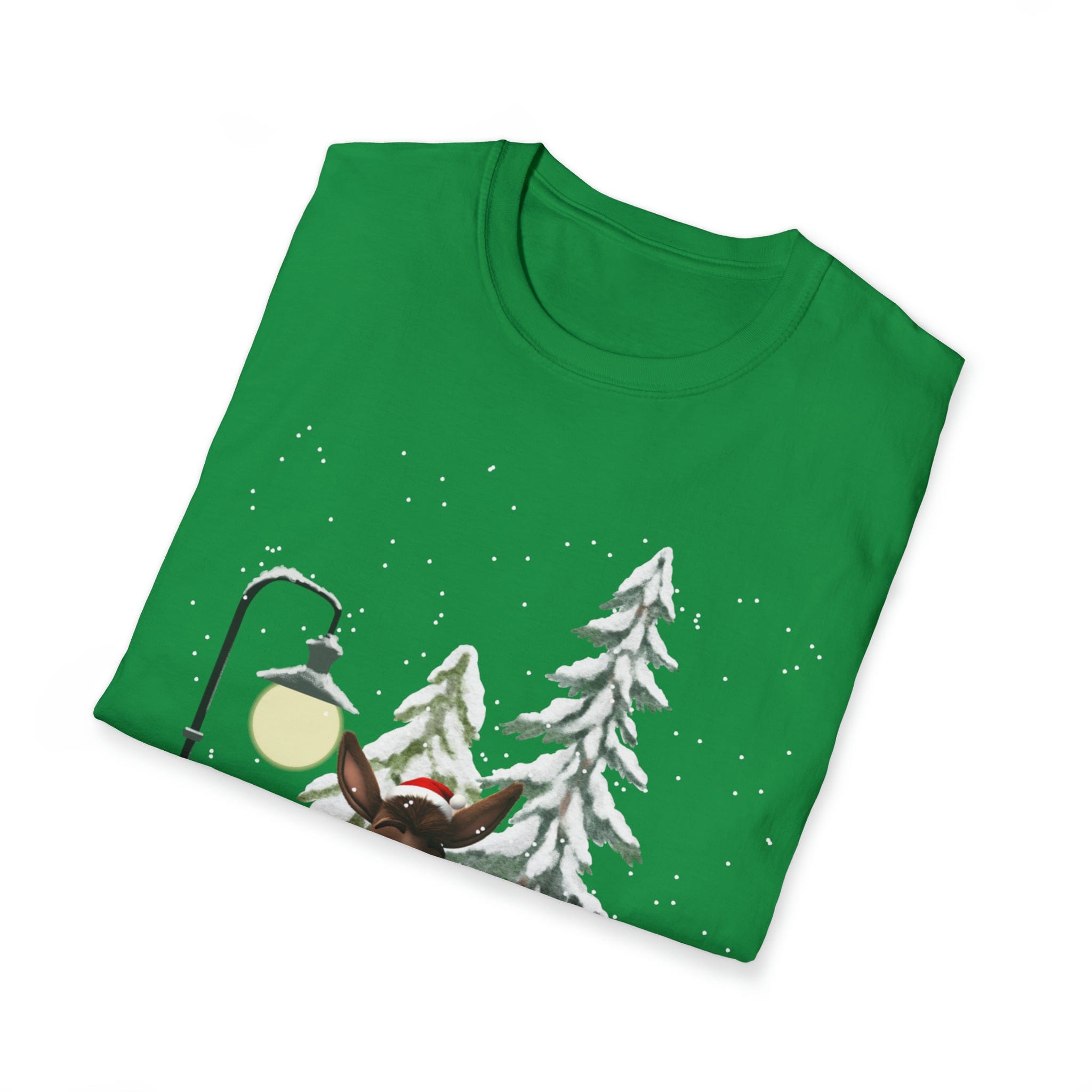 Urban SoulShine & co T-Shirt Donkey Claus Street Singer Holiday Soft Tee (Unisex)