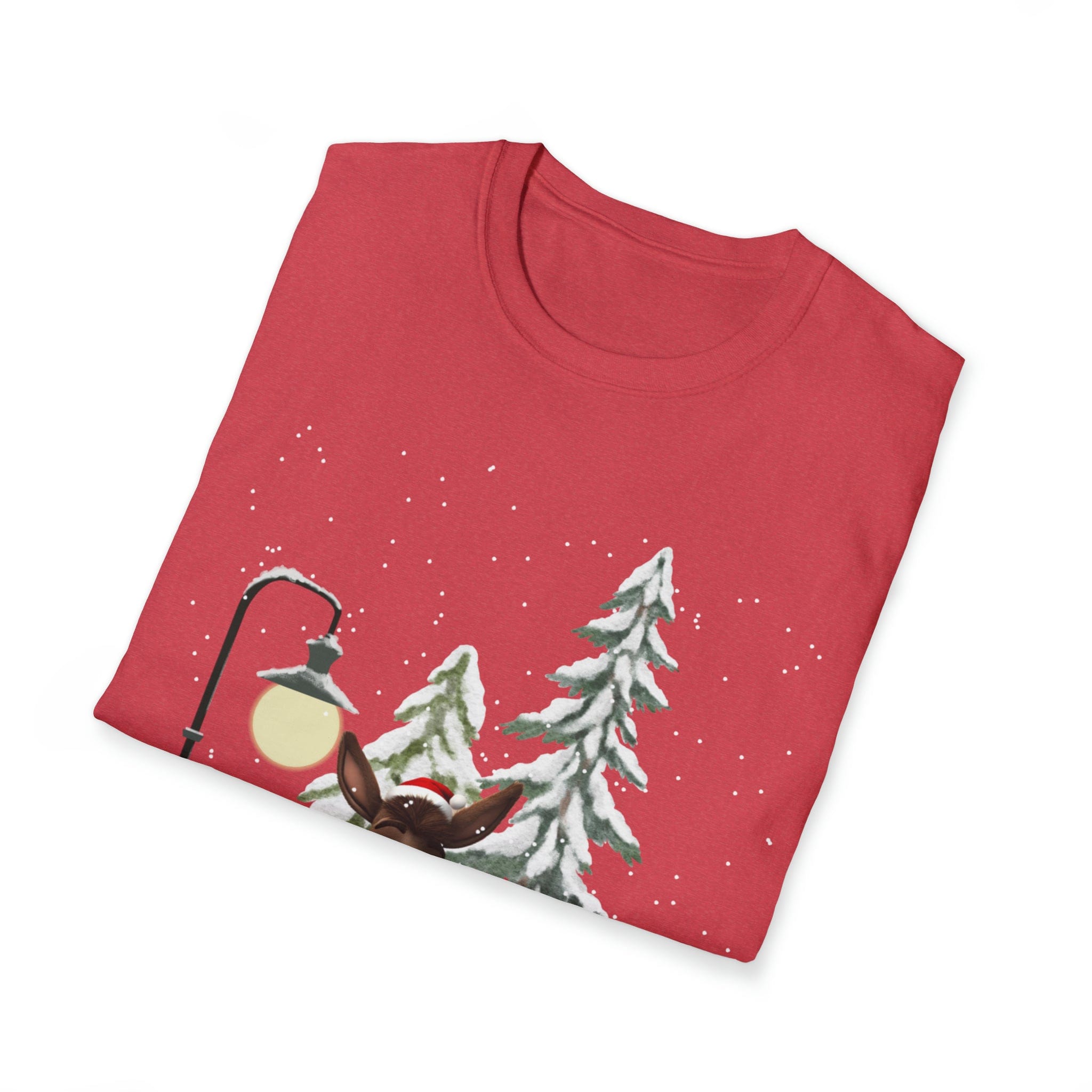 Urban SoulShine & co T-Shirt Donkey Claus Street Singer Holiday Soft Tee (Unisex)