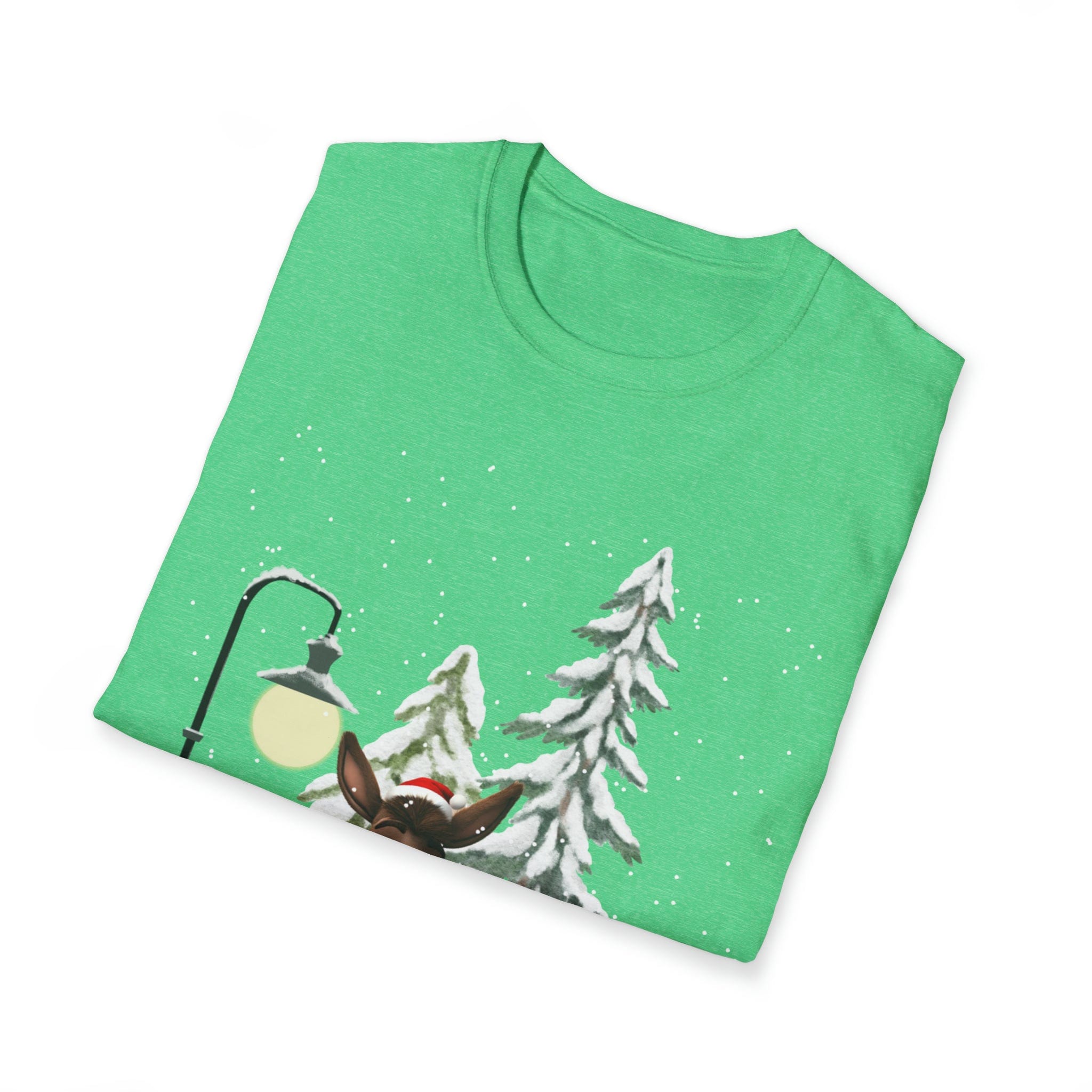 Urban SoulShine & co T-Shirt Donkey Claus Street Singer Holiday Soft Tee (Unisex)