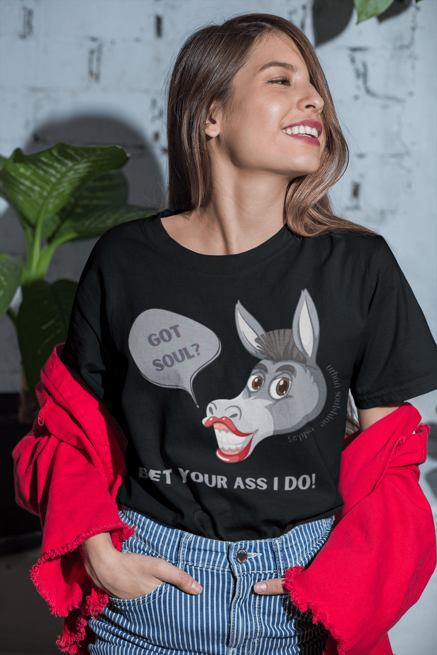 Urban SoulShine & co T-Shirt Donkey Sarcasm T-shirt