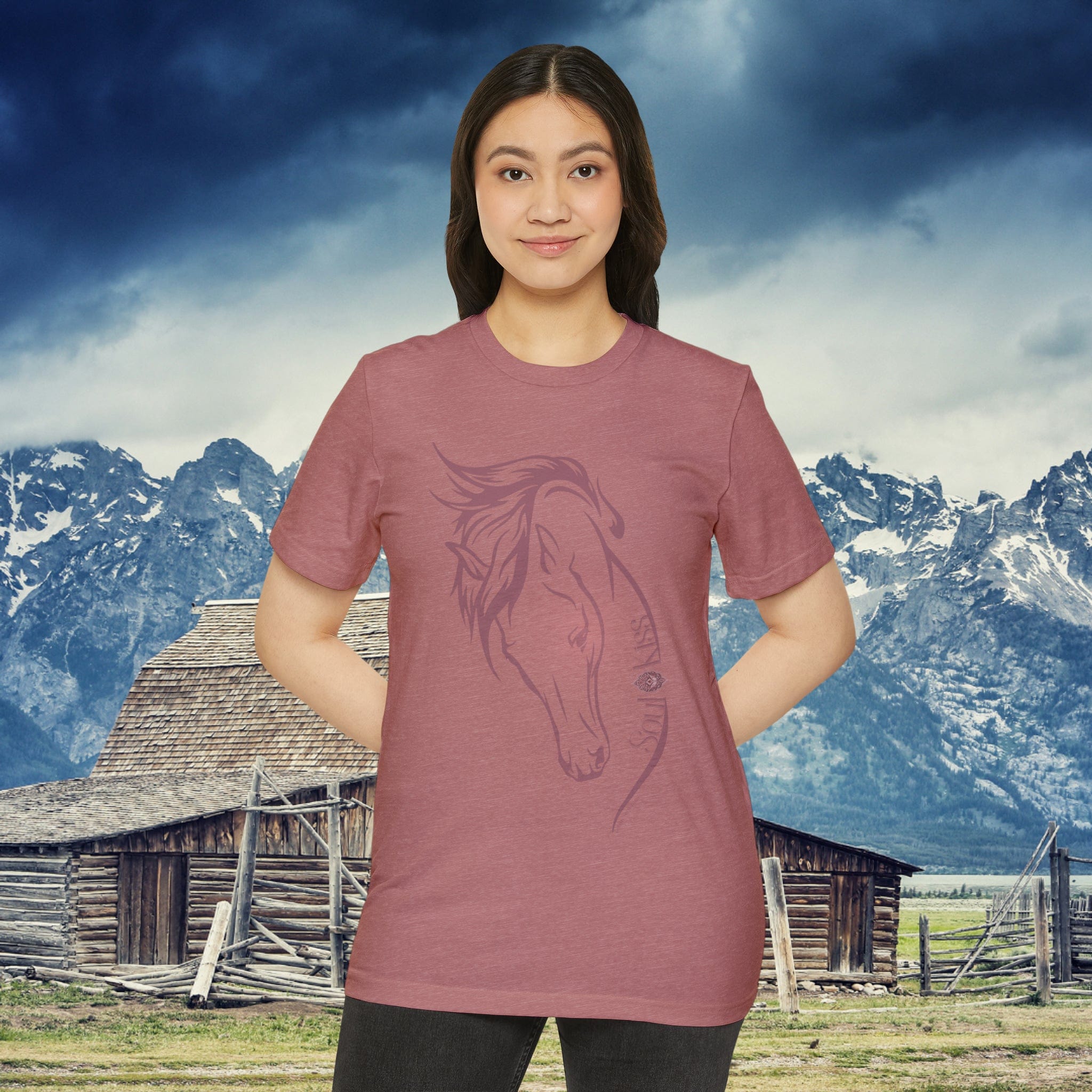  XS Soul Kiss Rose Horse Recycled Organic Tee