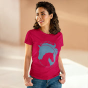 Urban SoulShine & co T-Shirt Heliconia / S Horse & Soul Women's Tee (blue)