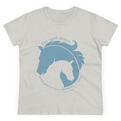 Urban SoulShine & co T-Shirt Horse & Soul Women's Tee (blue)