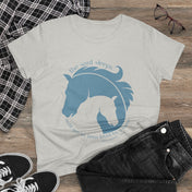 Urban SoulShine & co T-Shirt Horse & Soul Women's Tee (blue)