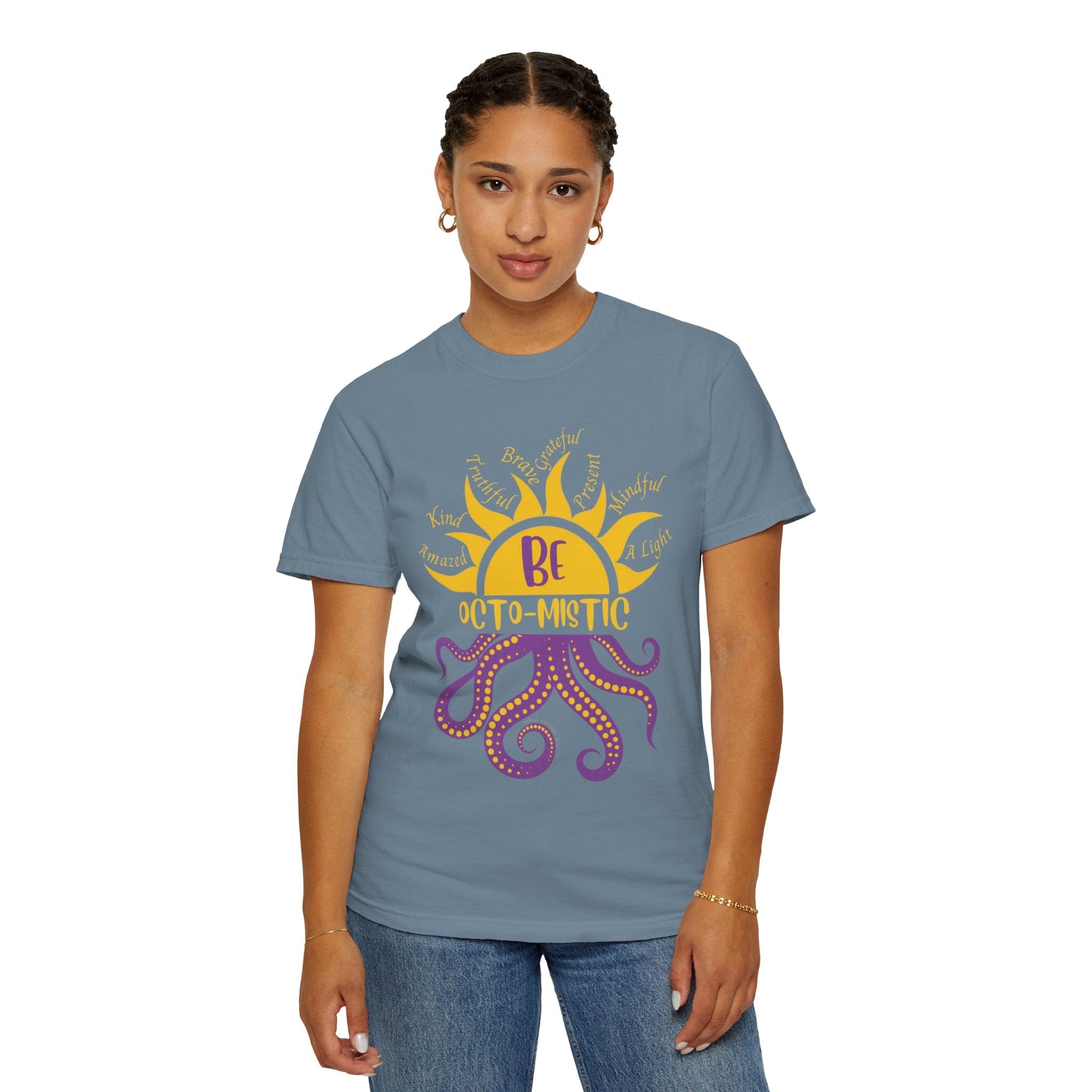 Urban SoulShine & co T-Shirt Ice Blue / S Rays To Be Octo-Mistic Tee (Unisex)