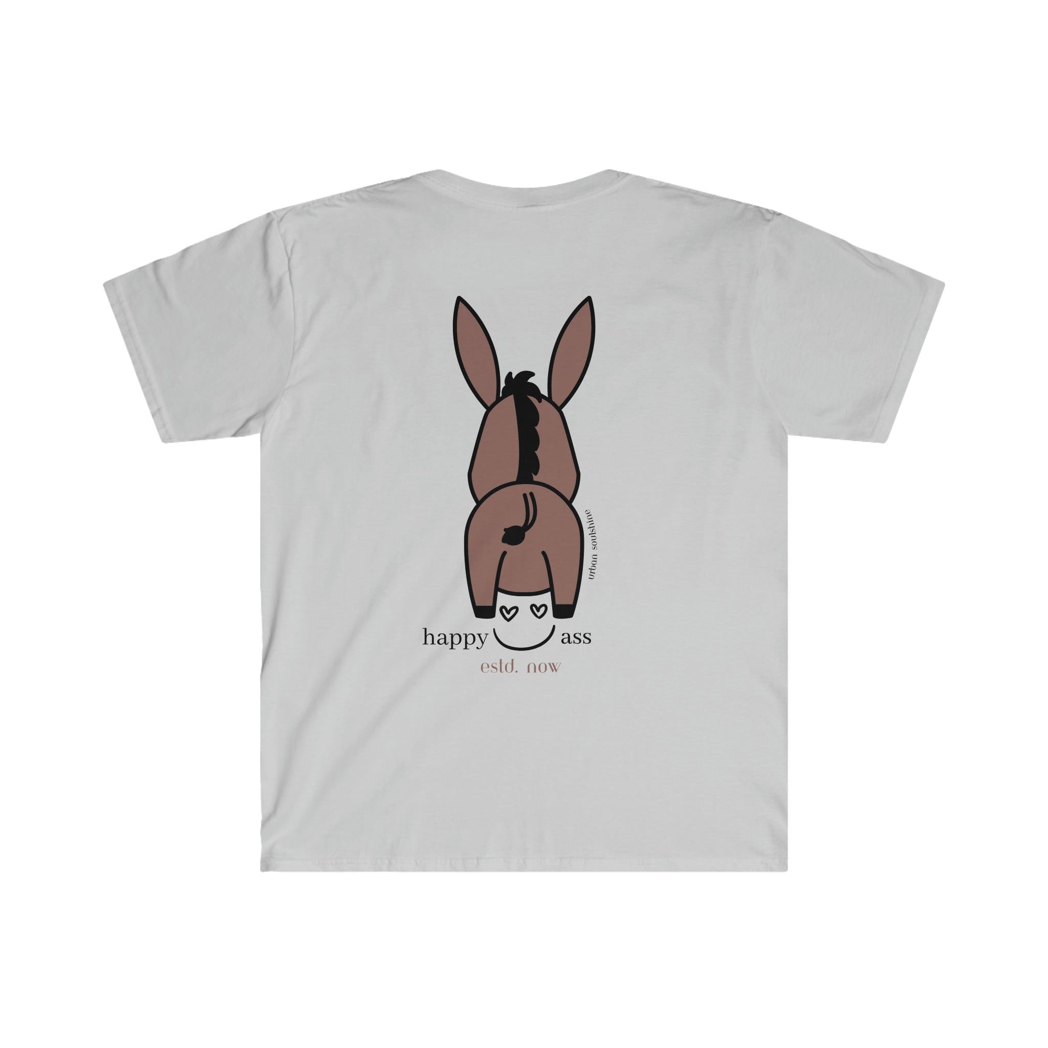 Urban SoulShine & co T-Shirt Ice Grey / S Happy Donkey Soft Tee (unisex)