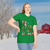 Urban SoulShine & co T-Shirt Irish Green / S Donkey Claus Spreads Joy To The World Soft Tee (Unisex)