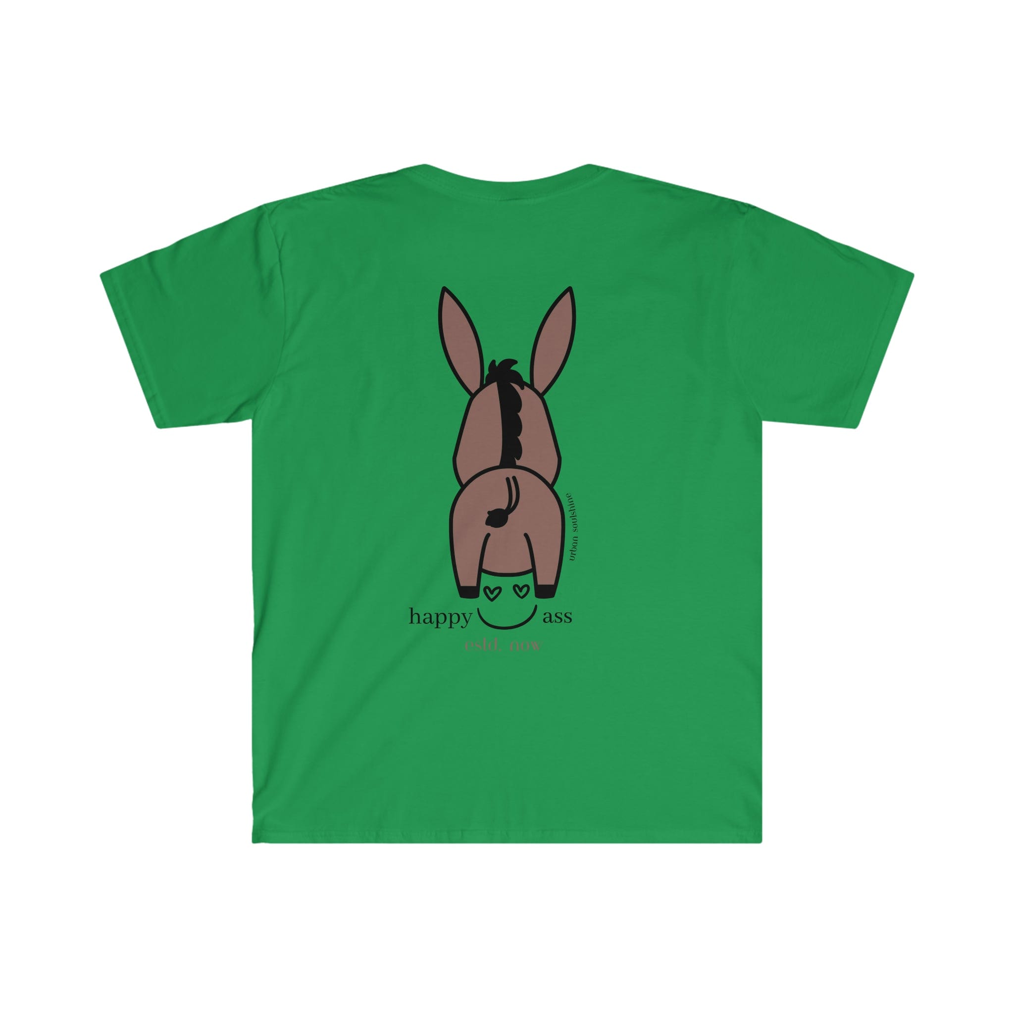 Urban SoulShine & co T-Shirt Irish Green / S Happy Donkey Soft Tee (unisex)