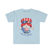 Urban SoulShine & co T-Shirt Light Blue / S FREE the GNOMES USA Soft Tee (unisex)