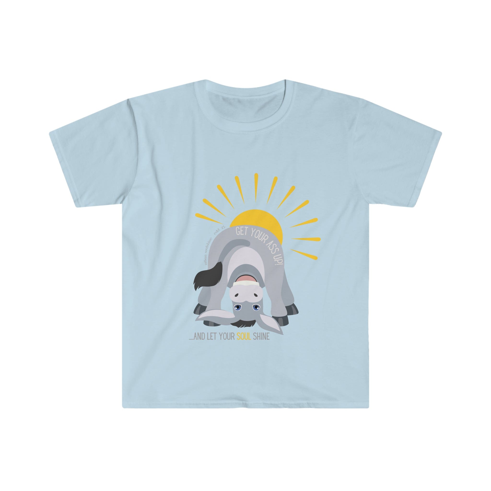 Urban SoulShine & co T-Shirt Light Blue / S Rise up Donkey Tee (unisex)