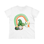 Urban SoulShine & co T-Shirt Lucky Gnome St. Patrick's Day Women's Tee