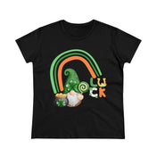 Urban SoulShine & co T-Shirt Lucky Gnome St. Patrick's Day Women's Tee