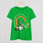 Urban SoulShine & co T-Shirt Lucky Gnome St. Patrick's Day Women's Tee