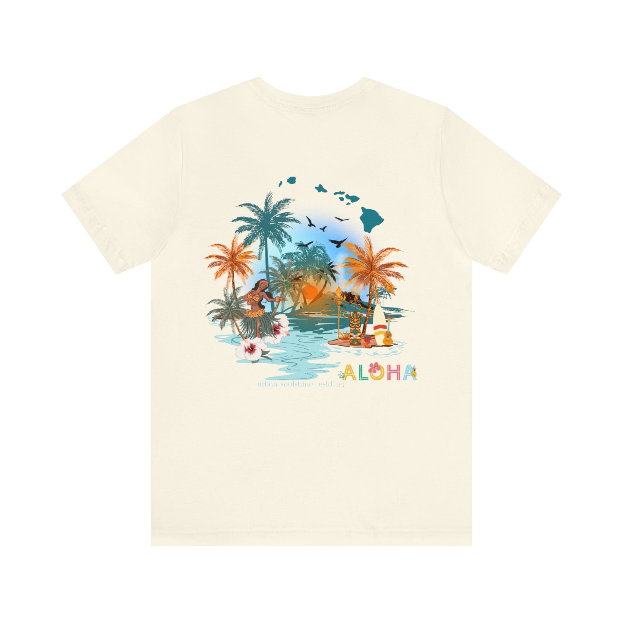 Urban SoulShine & co T-Shirt Natural / XS ALOHA Vibes Tee (unisex)