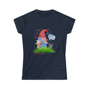 Urban SoulShine & co T-Shirt Navy / S FREE the GNOMES Rocker Women's Softstyle Tee