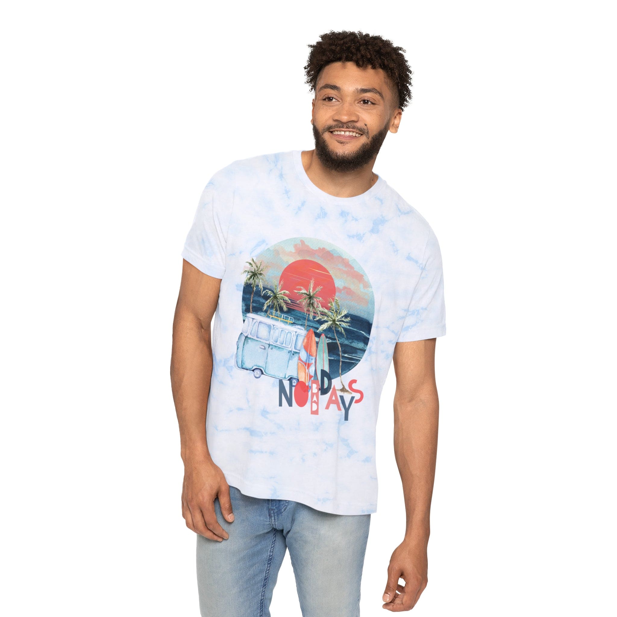 Urban SoulShine & co T-Shirt No Bad Days Surfer Tie-Dyed T-Shirt